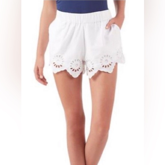 Mud Pie white eyelet shorts - never worn - size small - Picture 2 of 5